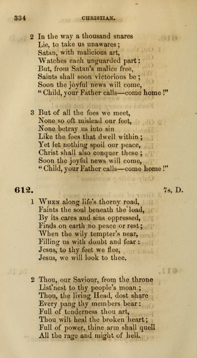 Songs for the Sanctuary; or, Psalms and Hymns for Christian Worship (Words only) page 334