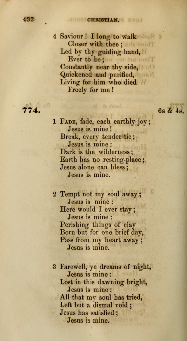 Songs for the Sanctuary; or, Psalms and Hymns for Christian Worship (Words only) page 432