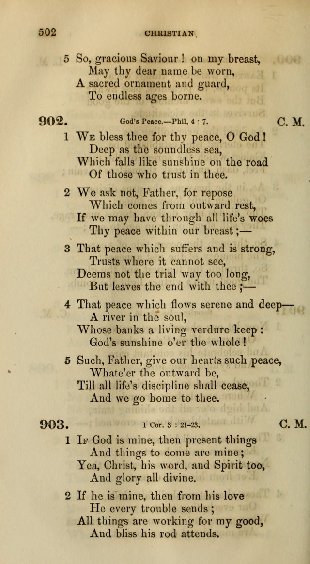 Songs for the Sanctuary; or, Psalms and Hymns for Christian Worship (Words only) page 502