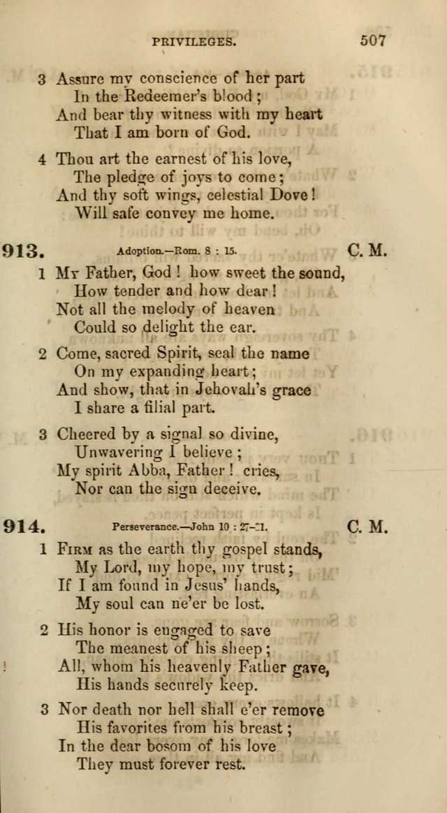 Songs for the Sanctuary; or, Psalms and Hymns for Christian Worship (Words only) page 507