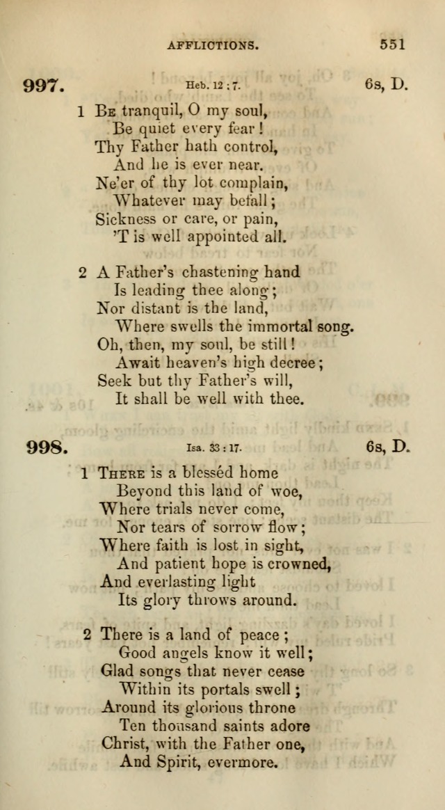 Songs for the Sanctuary; or, Psalms and Hymns for Christian Worship (Words only) page 551