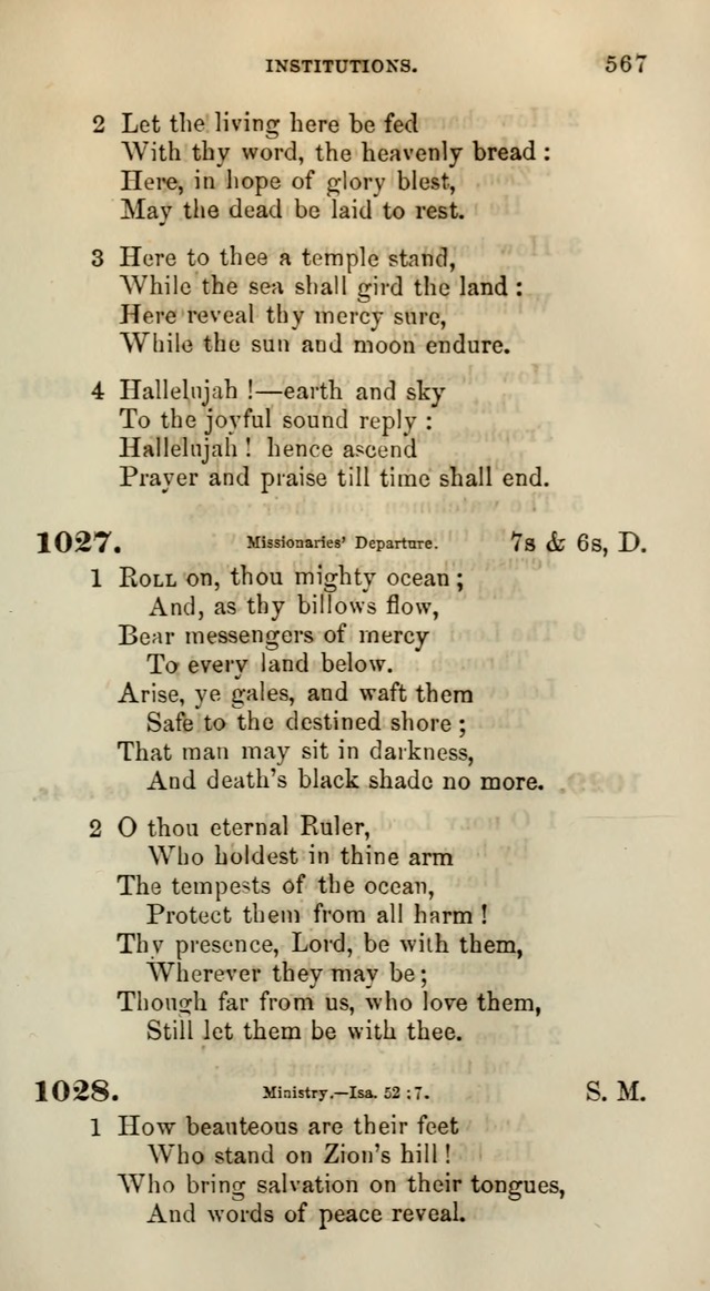 Songs for the Sanctuary; or, Psalms and Hymns for Christian Worship (Words only) page 567