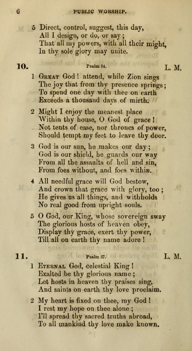Songs for the Sanctuary; or, Psalms and Hymns for Christian Worship (Words only) page 6
