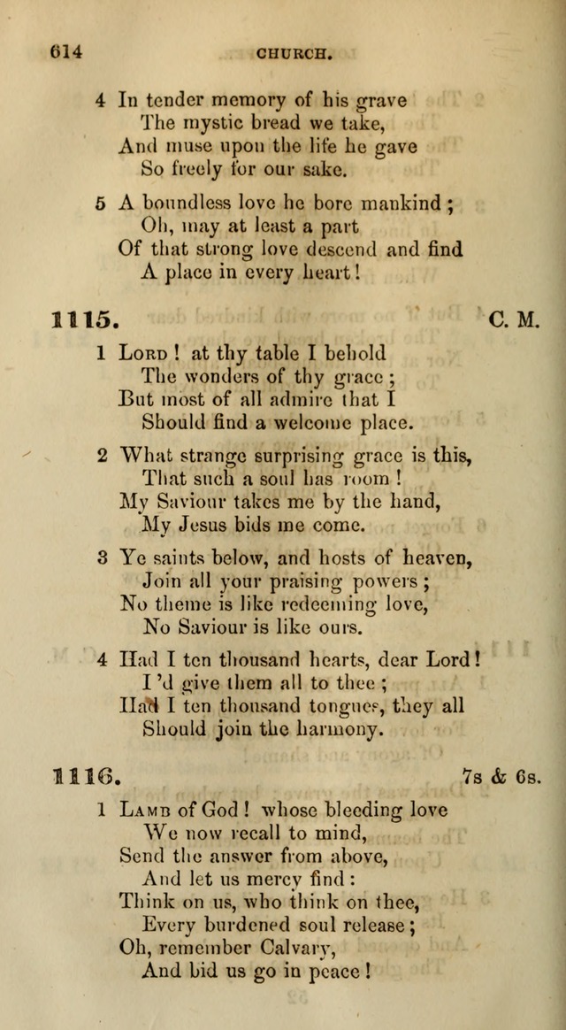 Songs for the Sanctuary; or, Psalms and Hymns for Christian Worship (Words only) page 614
