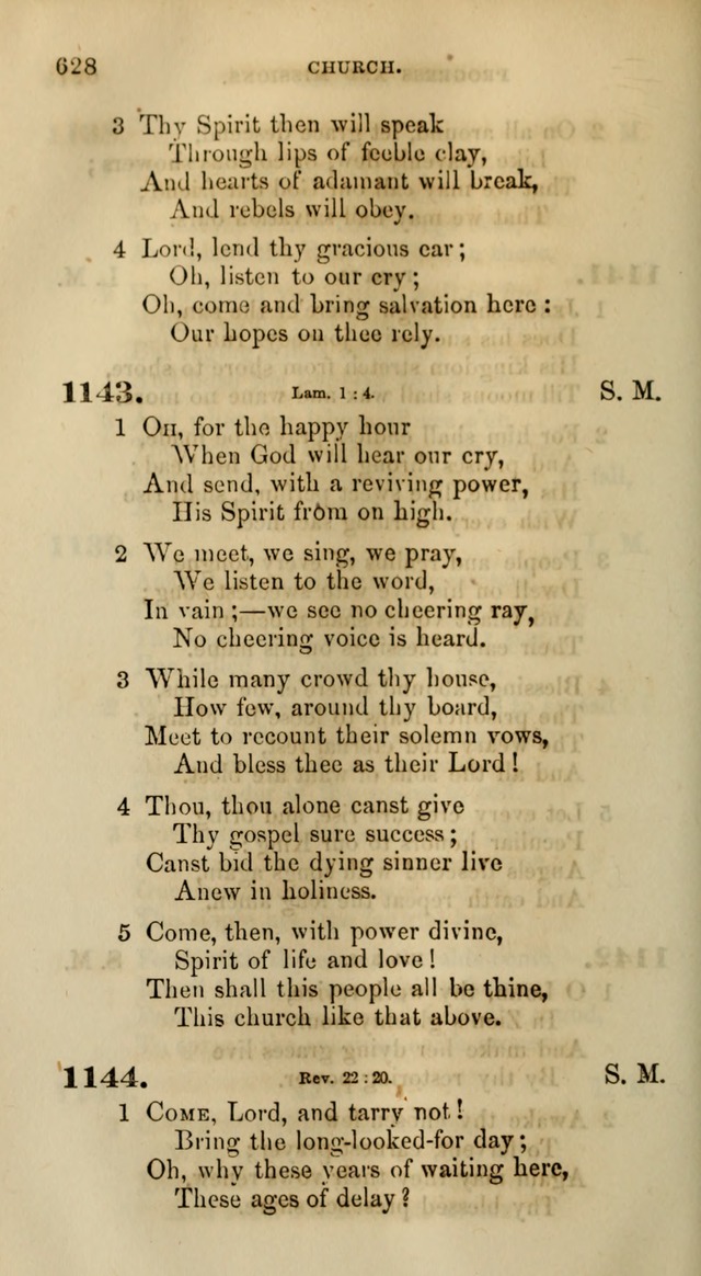 Songs for the Sanctuary; or, Psalms and Hymns for Christian Worship (Words only) page 628