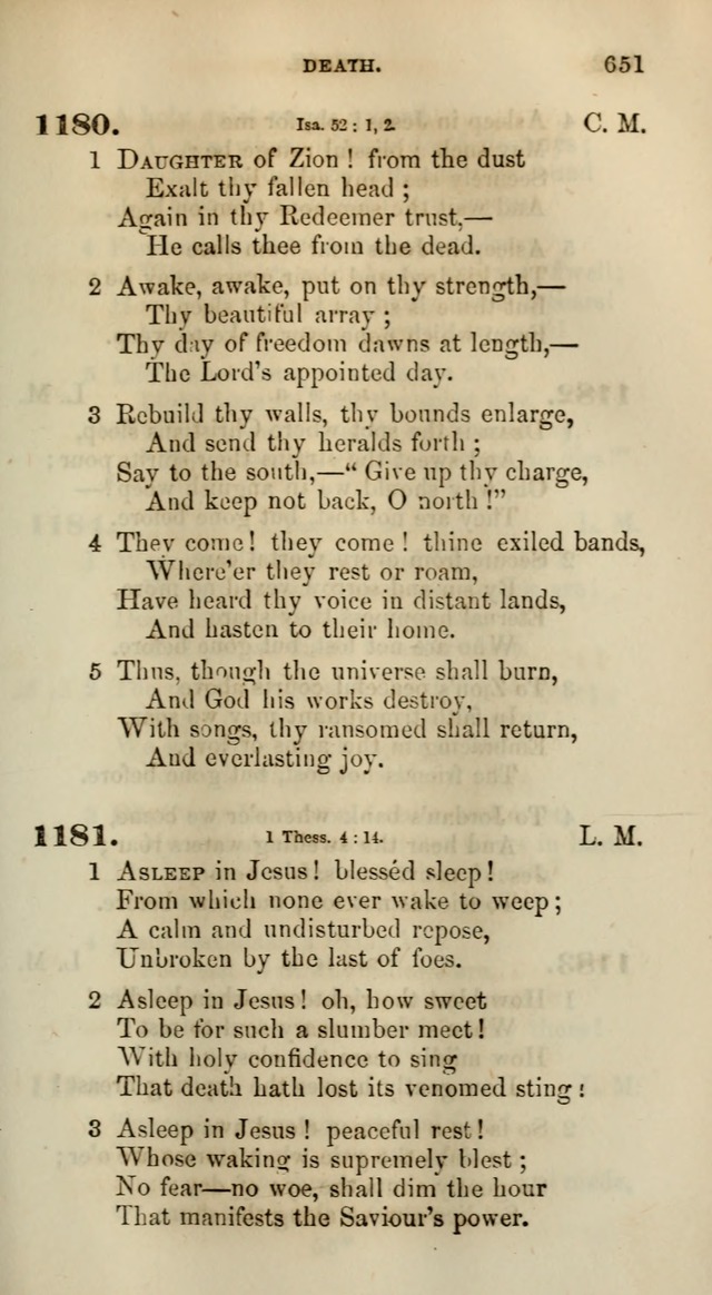 Songs for the Sanctuary; or, Psalms and Hymns for Christian Worship (Words only) page 651
