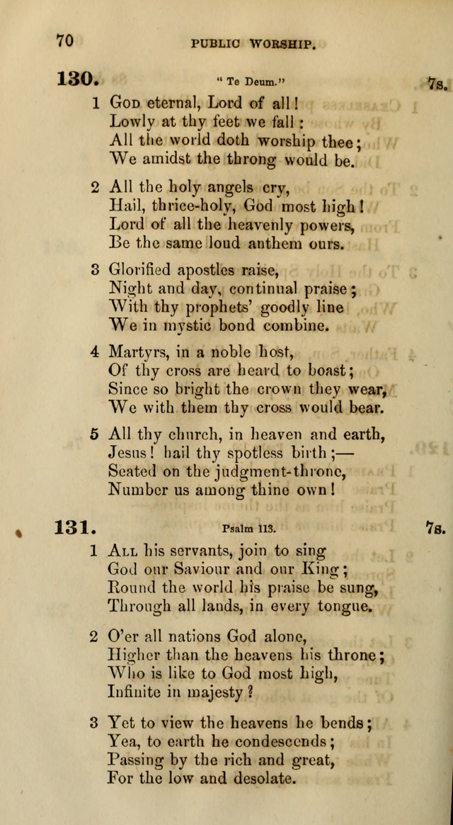 Songs for the Sanctuary; or, Psalms and Hymns for Christian Worship (Words only) page 70