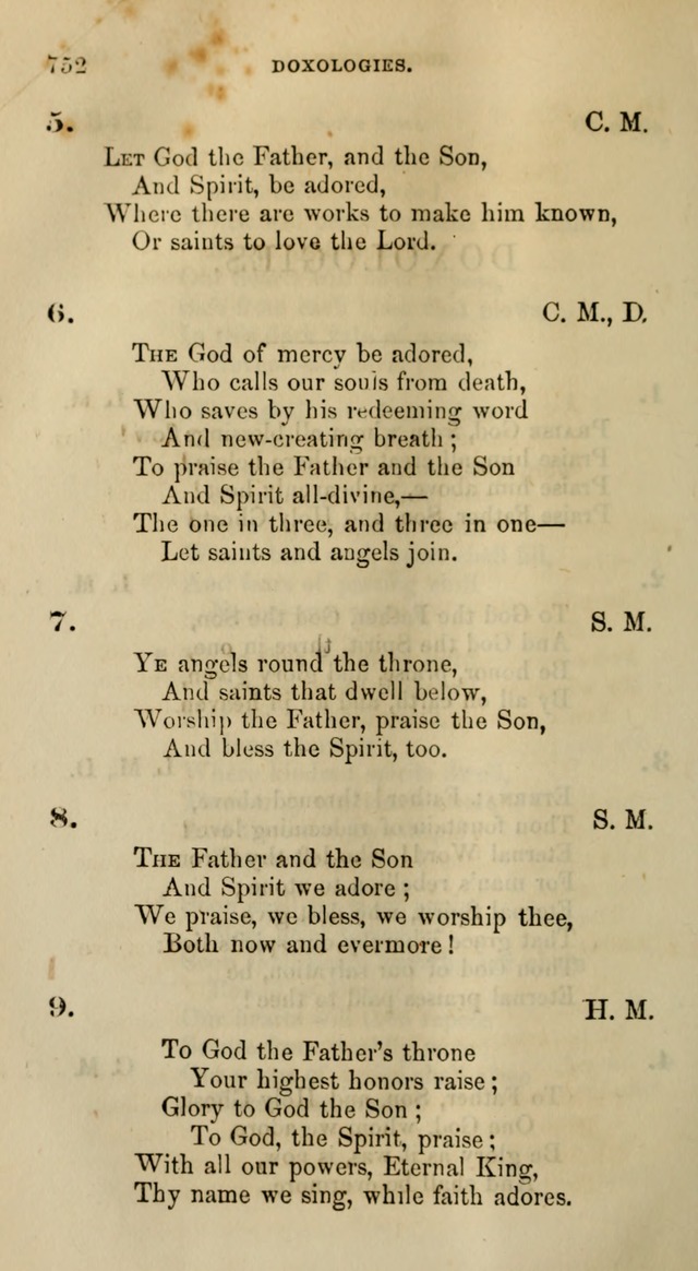 Songs for the Sanctuary; or, Psalms and Hymns for Christian Worship (Words only) page 750