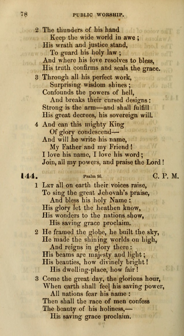 Songs for the Sanctuary; or, Psalms and Hymns for Christian Worship (Words only) page 78