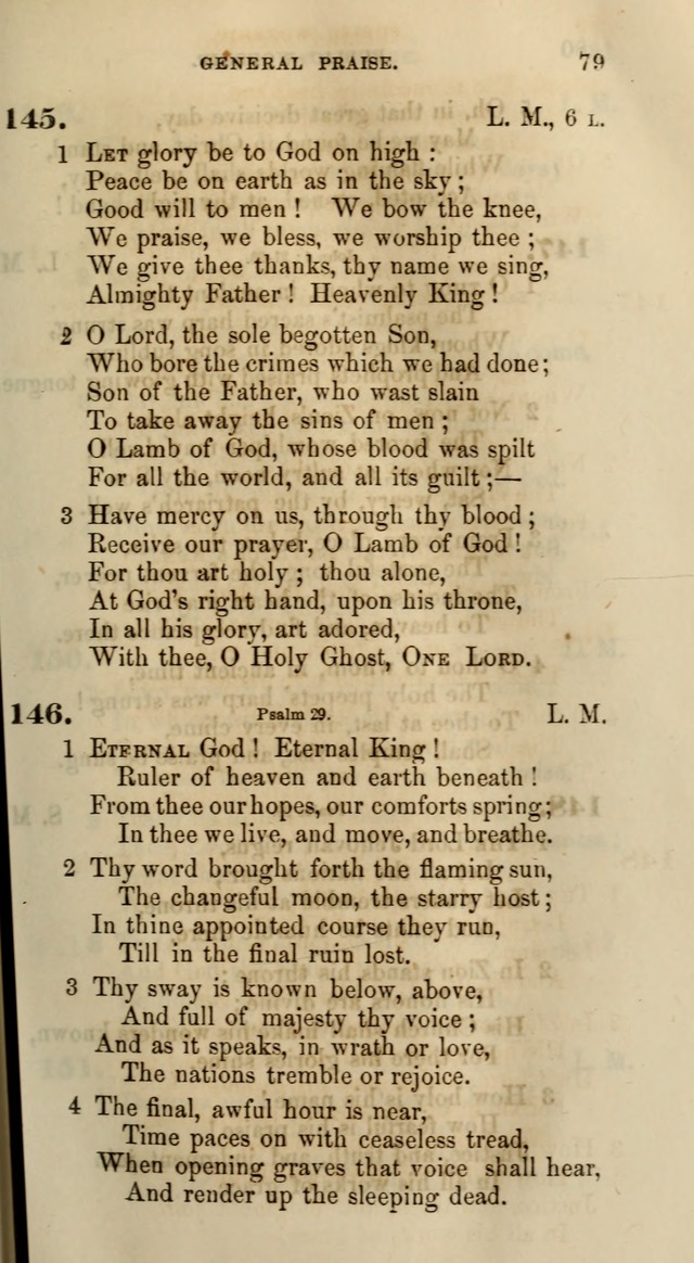 Songs for the Sanctuary; or, Psalms and Hymns for Christian Worship (Words only) page 79