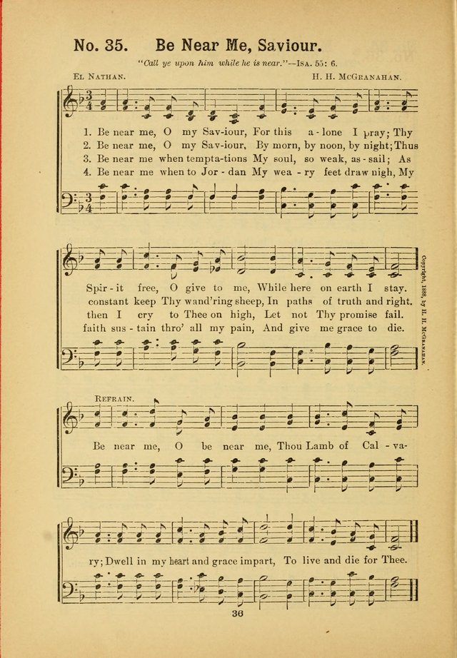 Select Gems: a choice collection of popular hymns and music for use in prayer meetings, the home and Sunday schools page 36