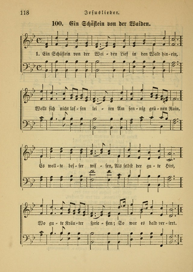 Sonntagsschul-Gesangbuch der Reformirten Kirche in den Vereinigten Staaten page 118
