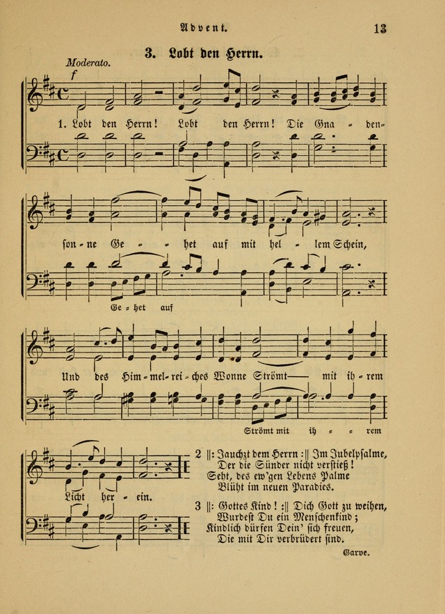 Sonntagsschul-Gesangbuch der Reformirten Kirche in den Vereinigten Staaten page 13