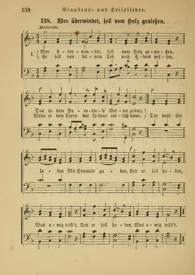 Sonntagsschul-Gesangbuch der Reformirten Kirche in den Vereinigten Staaten page 158