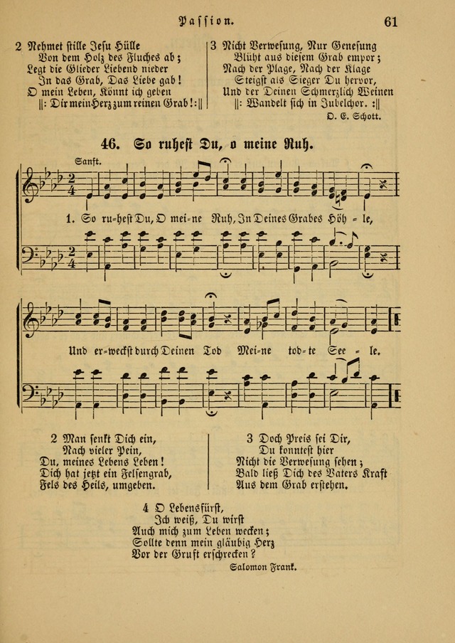 Sonntagsschul-Gesangbuch der Reformirten Kirche in den Vereinigten Staaten page 61