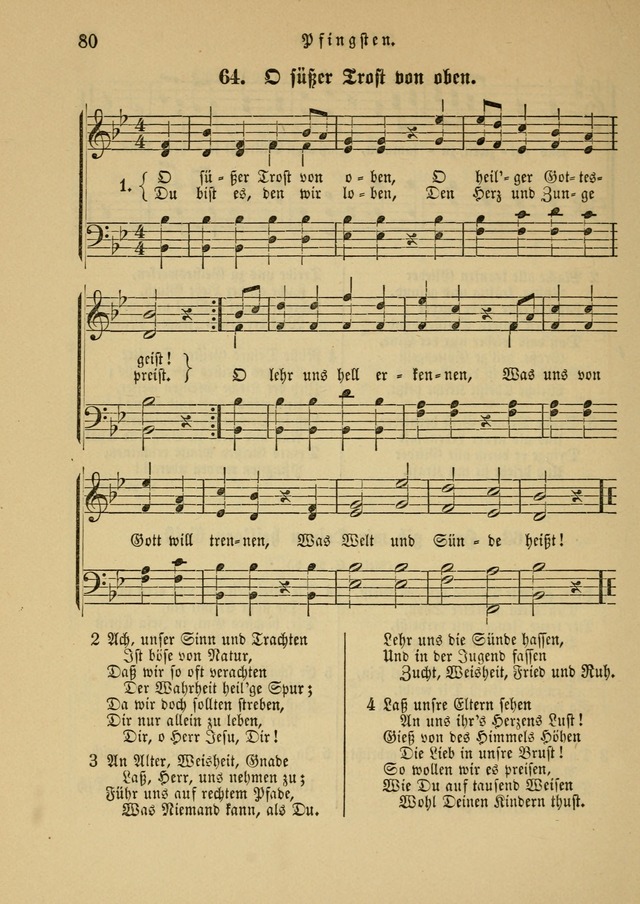 Sonntagsschul-Gesangbuch der Reformirten Kirche in den Vereinigten Staaten page 80