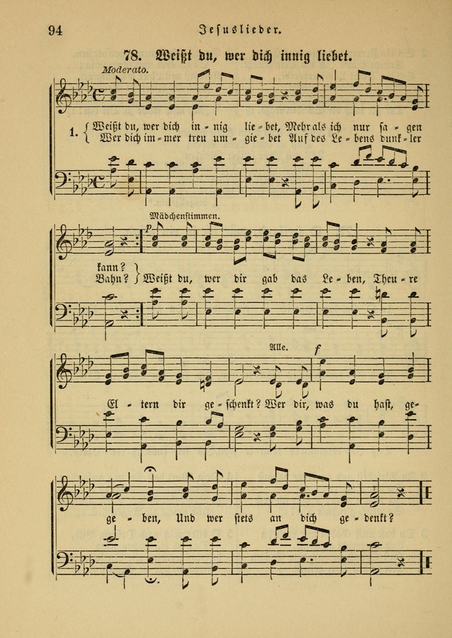 Sonntagsschul-Gesangbuch der Reformirten Kirche in den Vereinigten Staaten page 94
