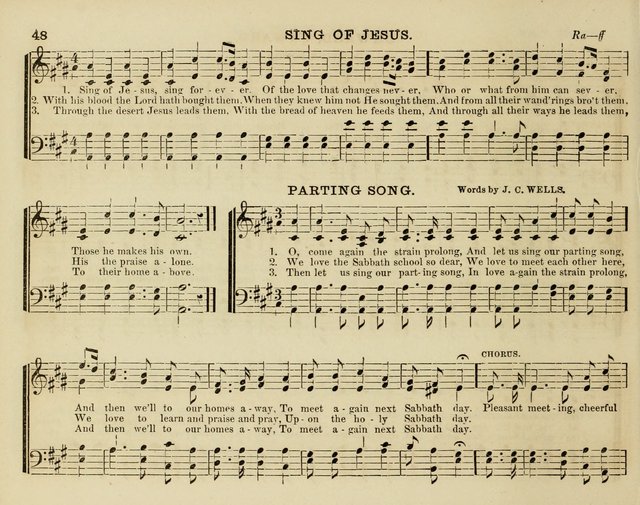 Song Garland; or, Singing for Jesus: a new collection of Music and Hymns prepared expressly for Sabbath Schools page 48