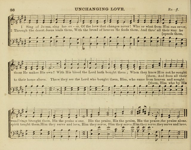 Song Garland; or, Singing for Jesus: a new collection of Music and Hymns prepared expressly for Sabbath Schools page 56