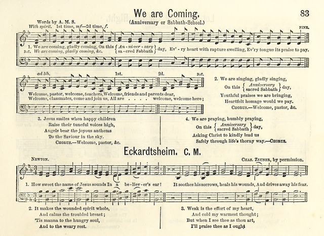 Songs of Gladness for the Sabbath School page 81