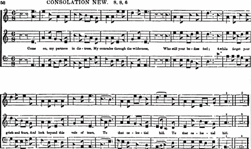 The Southern Harmony, and Musical Companion (New ed. thoroughly rev. and much enl.) page 166