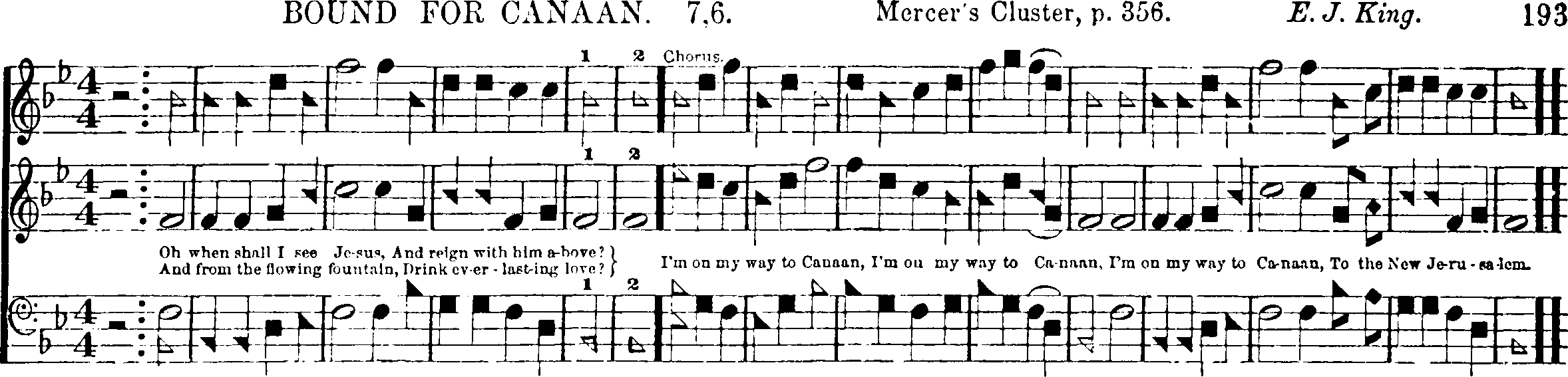 The Southern Harmony, and Musical Companion (New ed. thoroughly rev. and much enl.) page 464