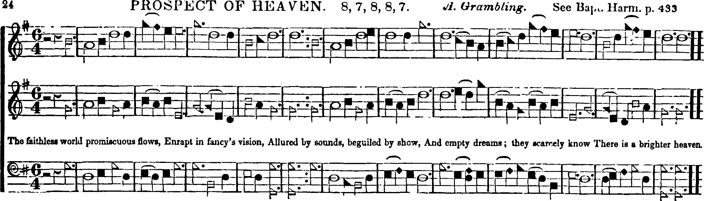 The Southern Harmony, and Musical Companion (New ed. thoroughly rev. and much enl.) page 74