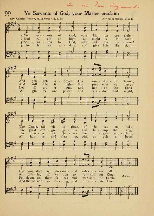 The School Hymnal page 108