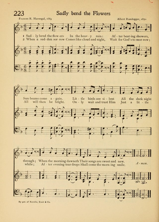 The School Hymnal page 221