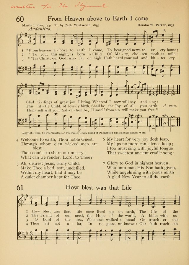 The School Hymnal page 71