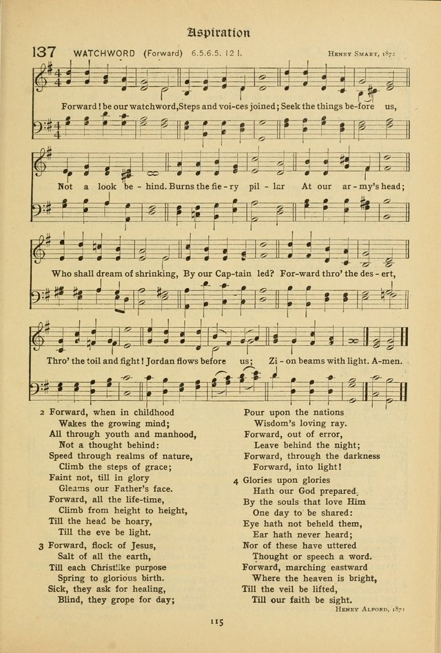 The School Hymnal: a book of worship for young people page 115