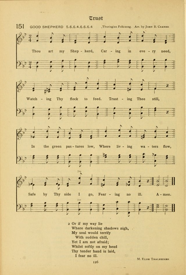 The School Hymnal: a book of worship for young people page 126