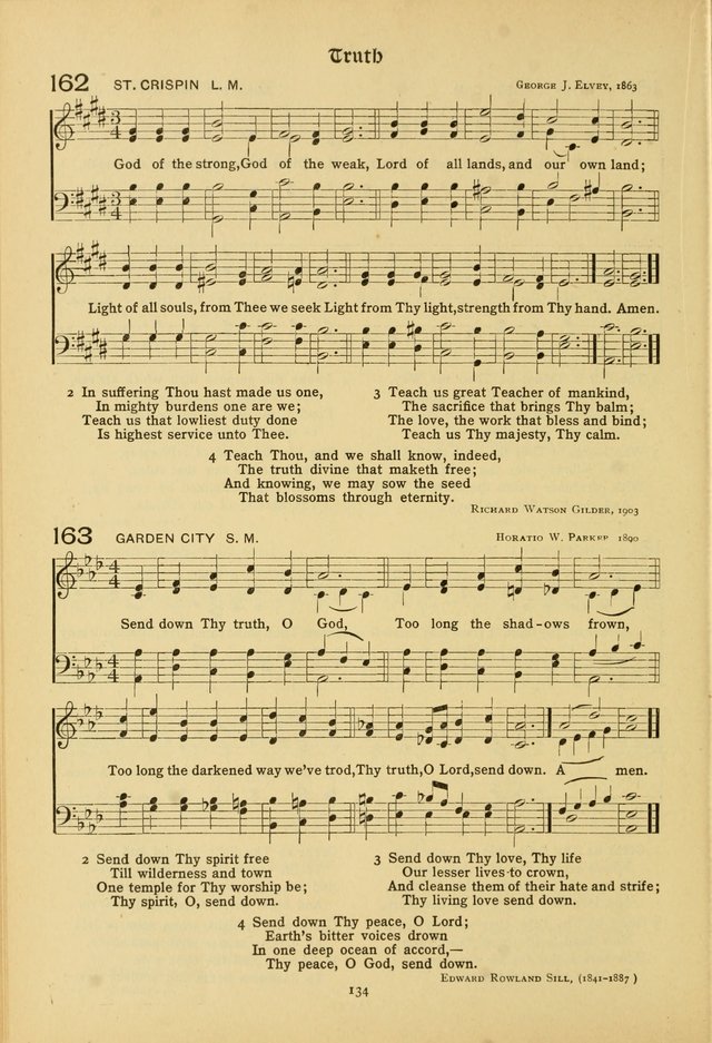 The School Hymnal: a book of worship for young people page 134
