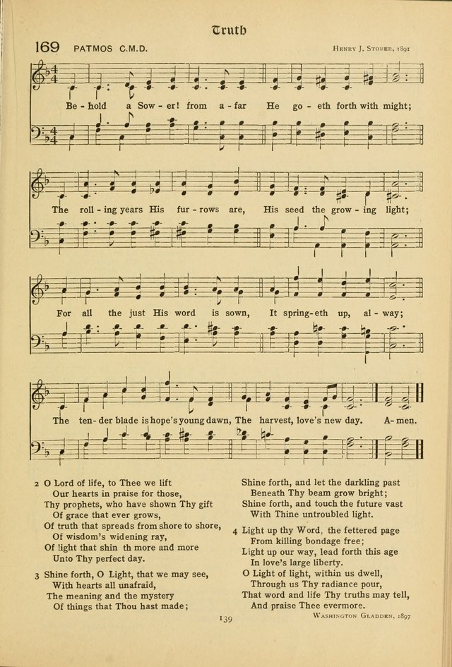 The School Hymnal: a book of worship for young people page 139