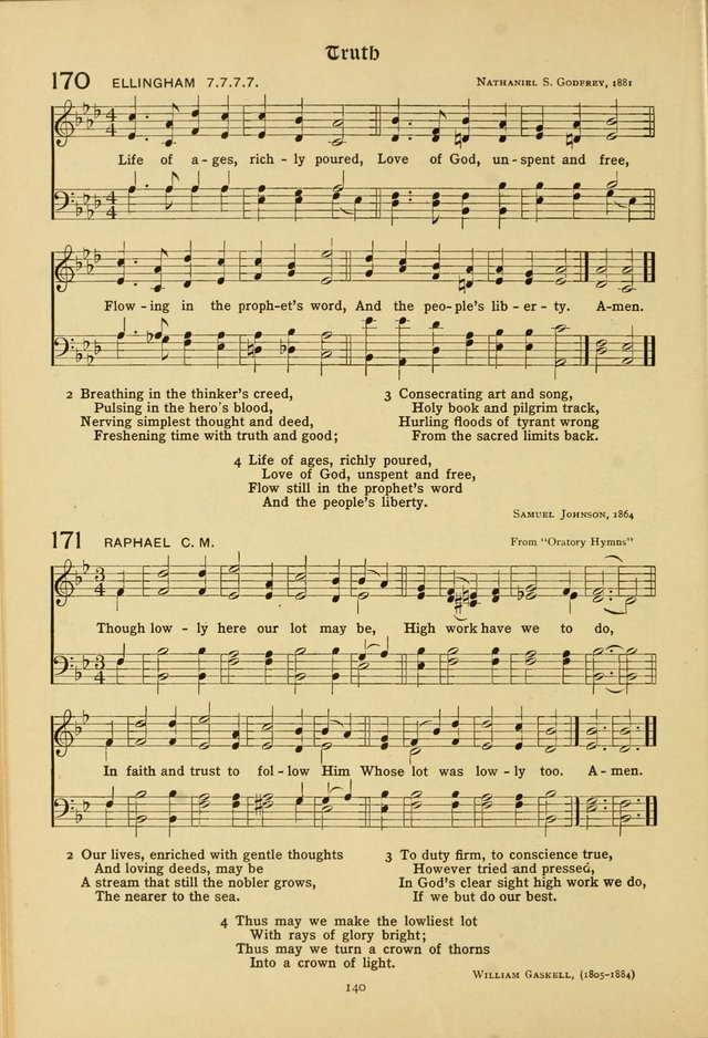 The School Hymnal: a book of worship for young people page 140