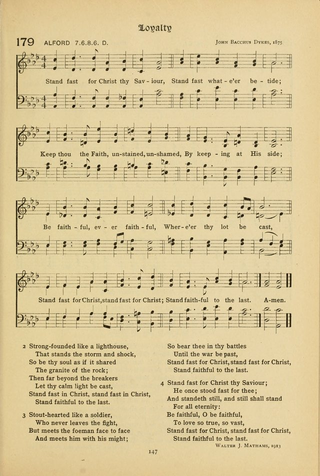 The School Hymnal: a book of worship for young people page 147