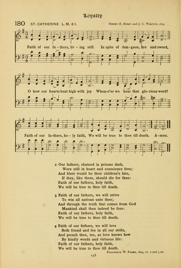 The School Hymnal: a book of worship for young people page 148