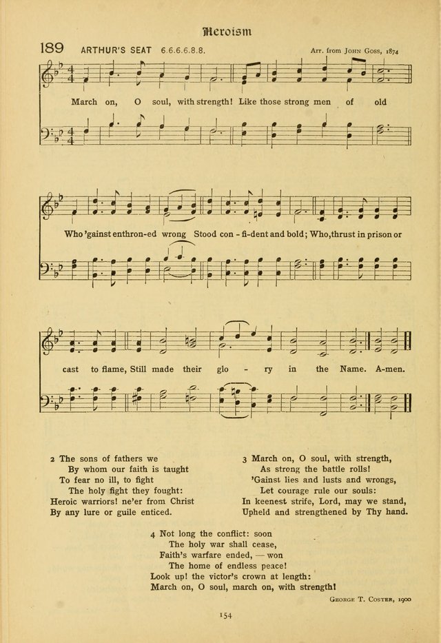 The School Hymnal: a book of worship for young people page 154