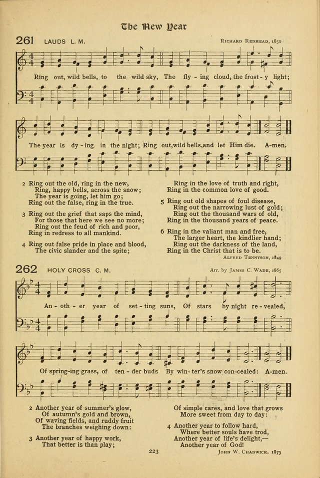 The School Hymnal: a book of worship for young people page 223