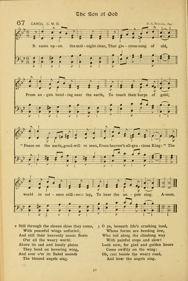The School Hymnal: a book of worship for young people page 52