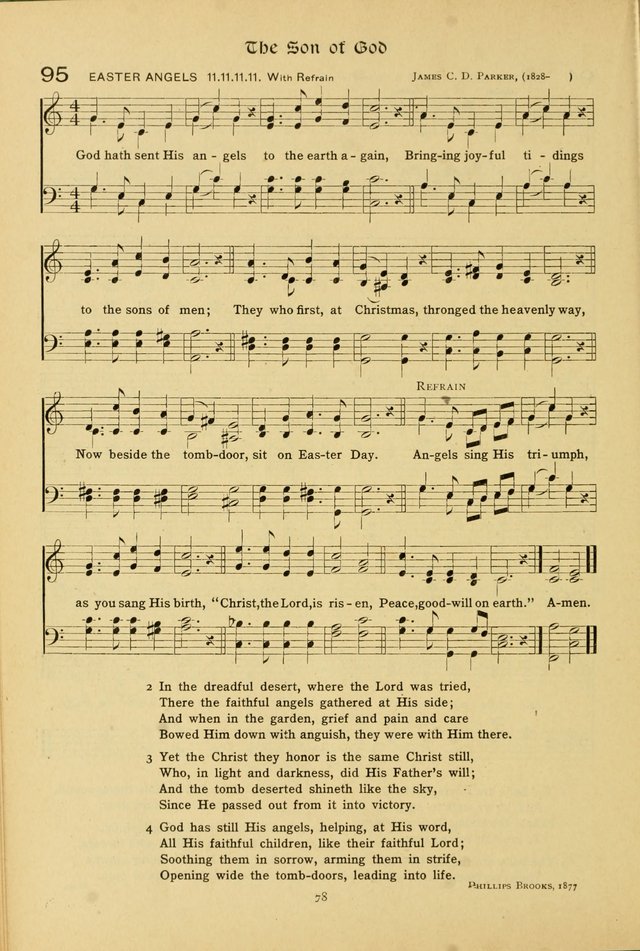 The School Hymnal: a book of worship for young people page 78