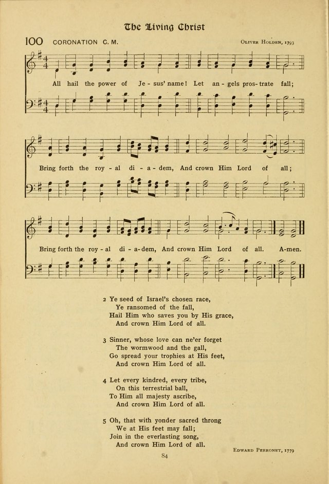 The School Hymnal: a book of worship for young people page 84