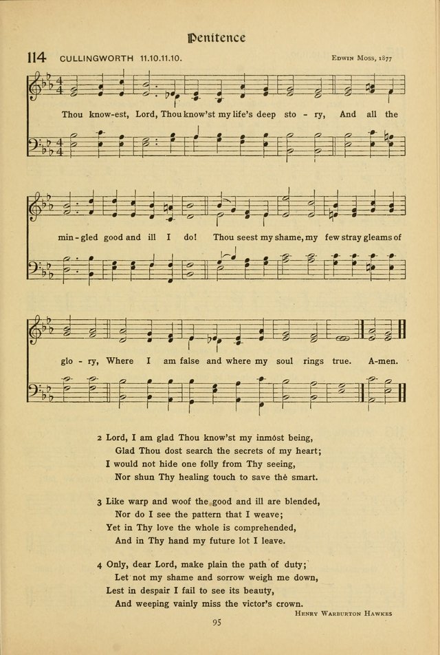 The School Hymnal: a book of worship for young people page 95