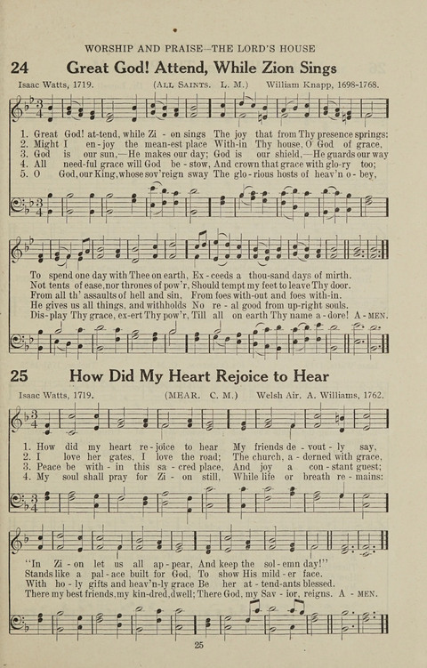 Service Hymnal: with responsive readings, appropriate for all Protestant religious activities page 17