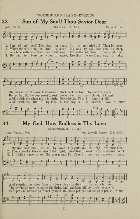 Service Hymnal: with responsive readings, appropriate for all Protestant religious activities page 23