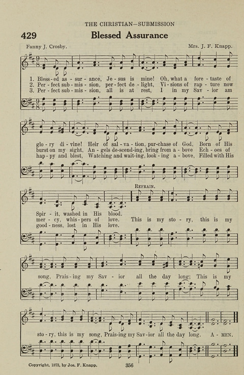 Service Hymnal: with responsive readings, appropriate for all Protestant religious activities page 348