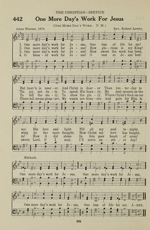 Service Hymnal: with responsive readings, appropriate for all Protestant religious activities page 360