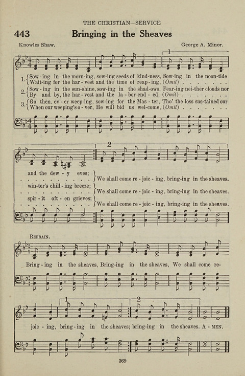 Service Hymnal: with responsive readings, appropriate for all Protestant religious activities page 361