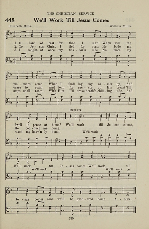 Service Hymnal: with responsive readings, appropriate for all Protestant religious activities page 367