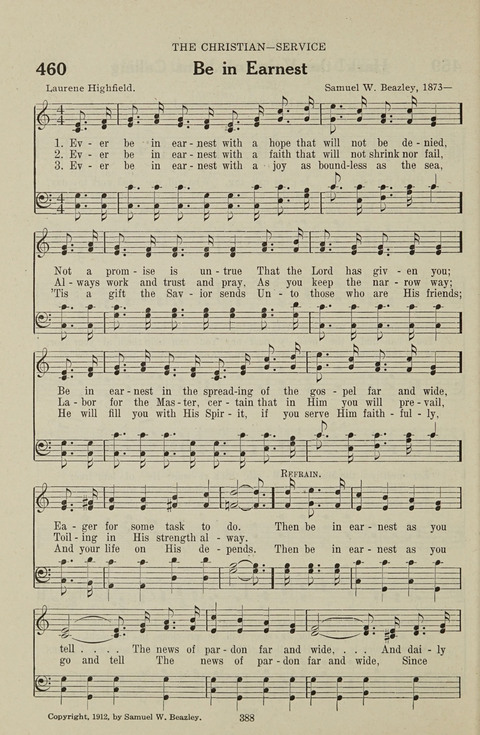 Service Hymnal: with responsive readings, appropriate for all Protestant religious activities page 380